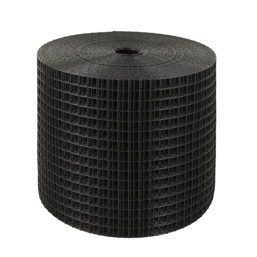 VEVOR Rotolo Griglia di Protezione Pannello Solare 15,2 cm x 30,5 m, Kit Traliccio Anti-Uccelli 100 Fascette in Acciaio Inox Rivestimento in PVC Antiruggine Rete Metallica da 12,7 mm