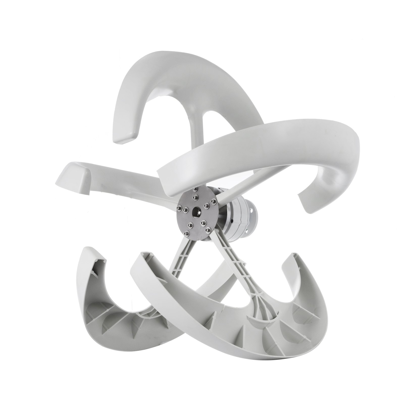 300 W Generatore Turbina Eolico Solare 5 Pale 12 V Dc Regolatore Bianco