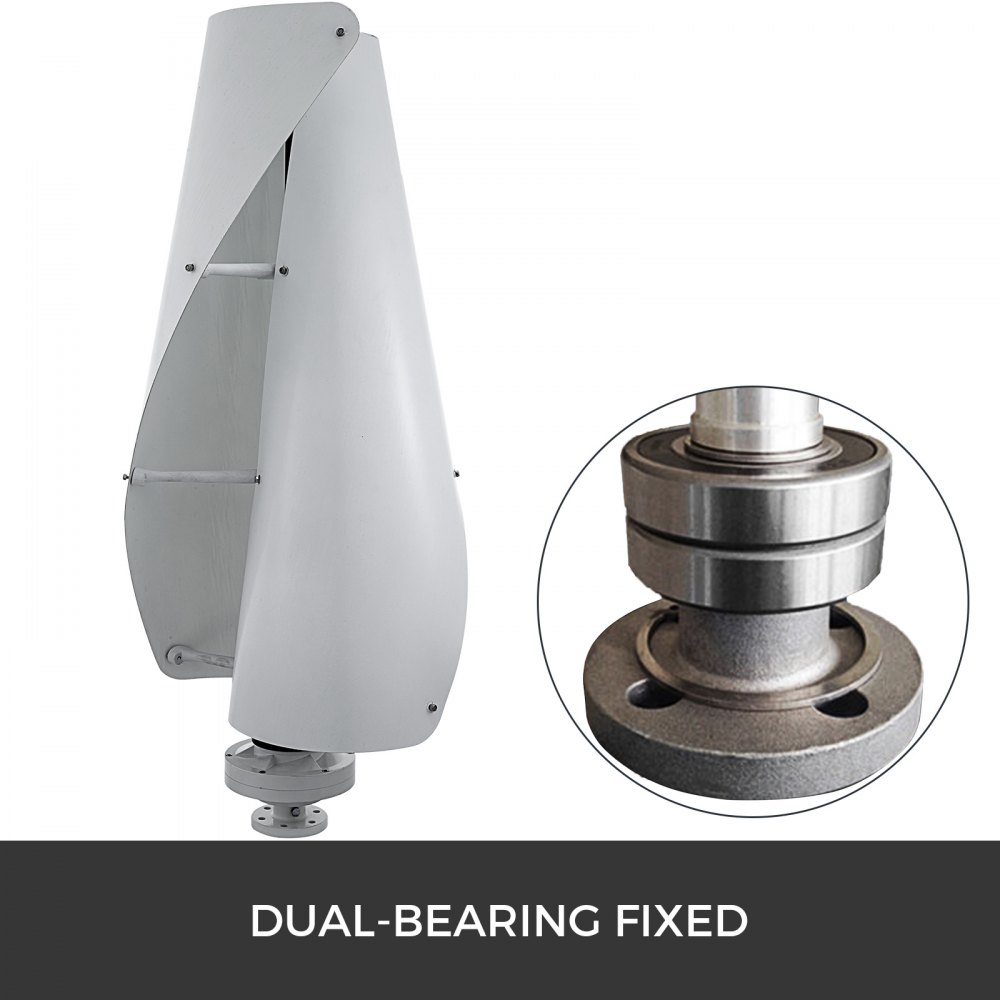 Turbina Eolico Generatore Verticale Energia Vento 400w 12v 2 Blades Per Barca