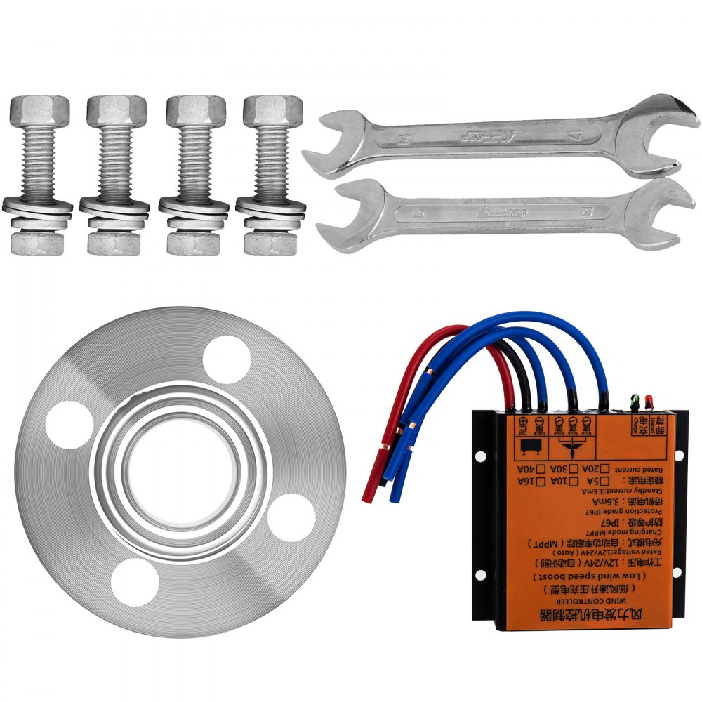 Turbina Eolico Generatore Verticale Energia Vento 400w 12v 2 Blades Per Barca