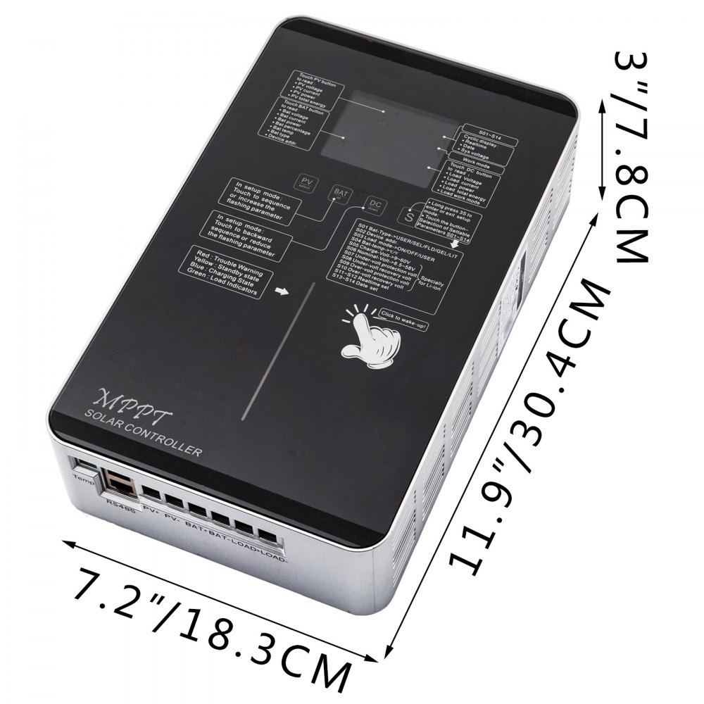 Regolatore Di Carica Solare Mppt 40a Regolatore Di Pannello Solare Supporto Wifi