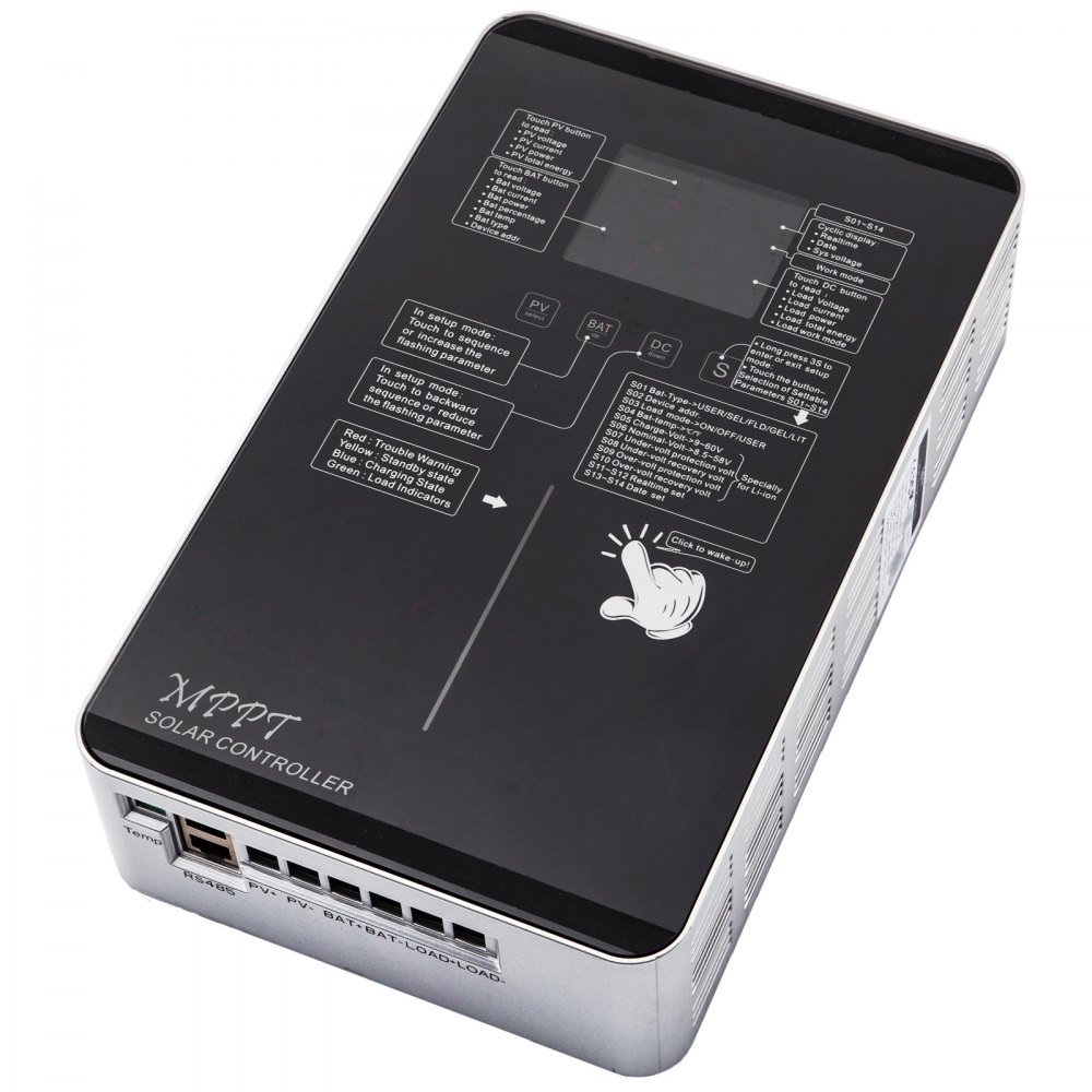 Regolatore Di Carica Solare Mppt 60a 12v/24v/36v/48v Modulo Wi-fi Realizzabile