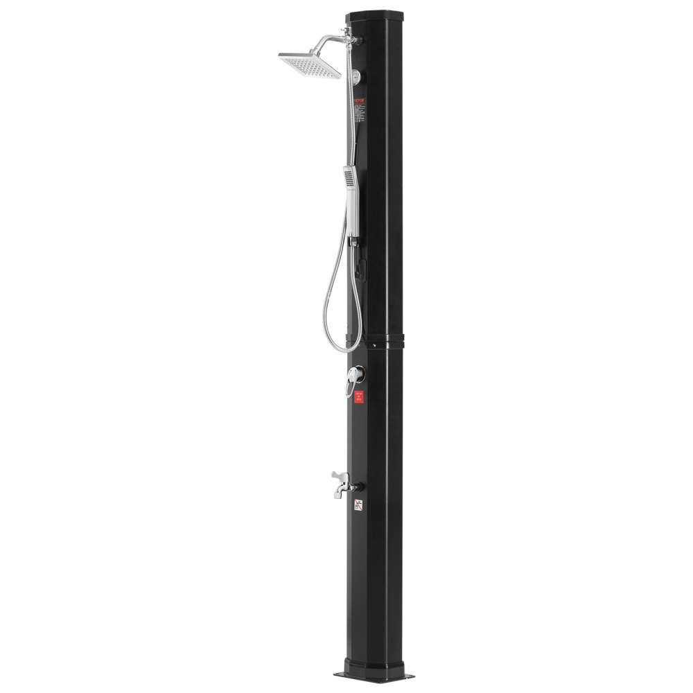 VEVOR Doccia Solare Serbatoio Acqua da 40 Litri Doccia Solare Esterna con Soffione Doccia 2 Modalità Rubinetto Doccia Portatile a Piedi Sospeso Montaggio Rapido per Giardino Esterno Piscina Spa Hotel