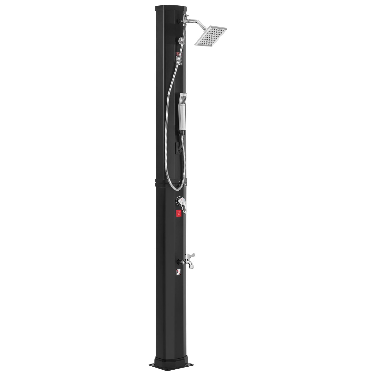 VEVOR Doccia Solare Serbatoio Acqua da 40 Litri Doccia Solare Esterna con Soffione Doccia 2 Modalità Rubinetto Doccia Portatile a Piedi Sospeso Montaggio Rapido per Giardino Esterno Piscina Spa Hotel
