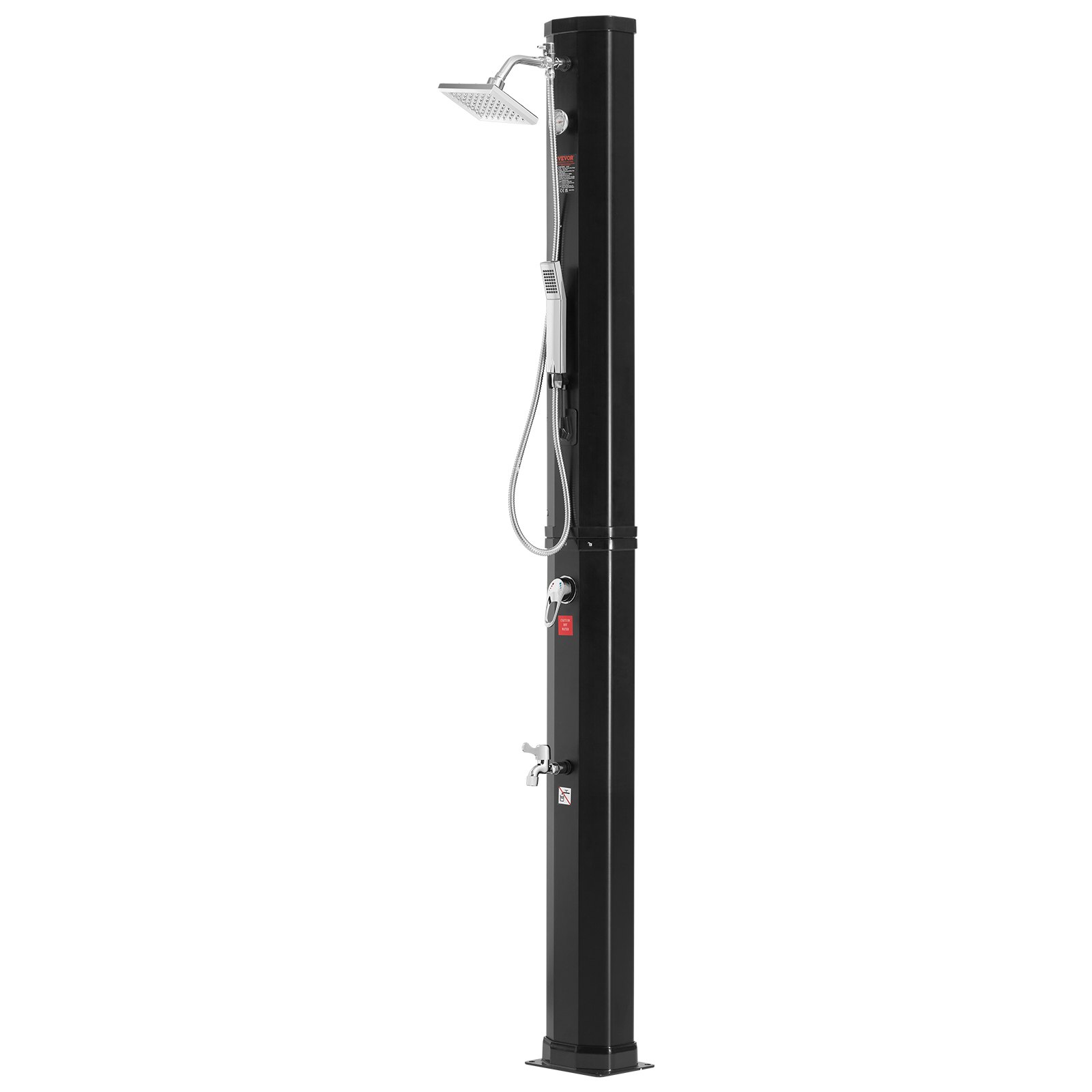 VEVOR Doccia Solare Serbatoio Acqua da 40 Litri Doccia Solare Esterna con Soffione Doccia 2 Modalità Rubinetto Doccia Portatile a Piedi Sospeso Montaggio Rapido per Giardino Esterno Piscina Spa Hotel