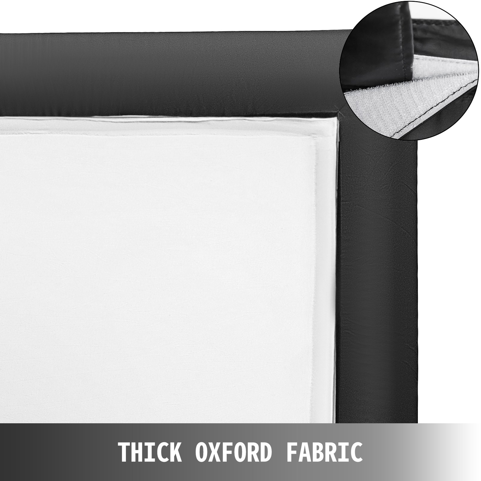 VEVOR Schermo Esterno Gonfiabile 6mx4m,Schermo Diagonale Gonfiabile,Senza Ventilatore,Schermo Autogonfiabile in Tessuto Oxford,Schermo per Proiettore,Colore Bianco e Nero,per Attività all'Aperto