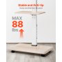 VEVOR Supporto Porta TV per Schermo da 812,8-1778 mm Carico max. 40kg a Rotelle