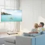 VEVOR Rolling TV Stand/Cart for 812.8-1778 mm TVs up to 45 kg, 25° Left-Right Rotation & Height-Adjustable TV Mount with Shelf for Corner Bedroom Living Room (max. 600 x 400 mm)