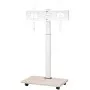 VEVOR Rolling TV Stand/Cart for 812.8-1778 mm TVs up to 45 kg, 25° Left-Right Rotation & Height-Adjustable TV Mount with Shelf for Corner Bedroom Living Room (max. 600 x 400 mm)