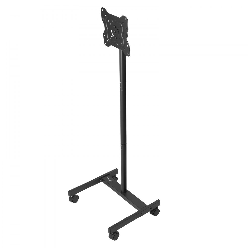 VEVOR Supporto TV da Pavimento per Schermo Piatto Curve da 431,8-1397 mm, Carrello Porta TV Carico max. 20 kg, max. VESA 200 x 200 mm per Soggiorno, Camera da Letto, Ufficio