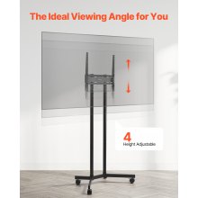 VEVOR Supporto Porta TV per Schermo da 812,8-1651 mm Carico max. 40kg Ufficio