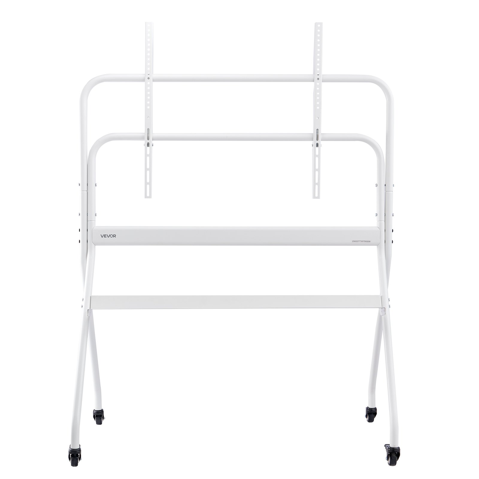 VEVOR Supporto TV da Pavimento Schermo Dimensioni Compatibili da 889-2540 mm, Carico max. da 90 kg ca., Carrello per TV con Ripiano Max. VESA 800 x 600 mm per Soggiorno Ufficio, Stabilità e Sicurezza