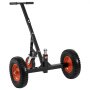 VEVOR Carrello per Rimorchio in Acciaio al Carbonio Regolabile in Altezza 46 a 56 cm, Sfera di Attacco e Pneumatici, Trasportatore per Spostamento di Rimorchi per Camper,Capacità 544 kg