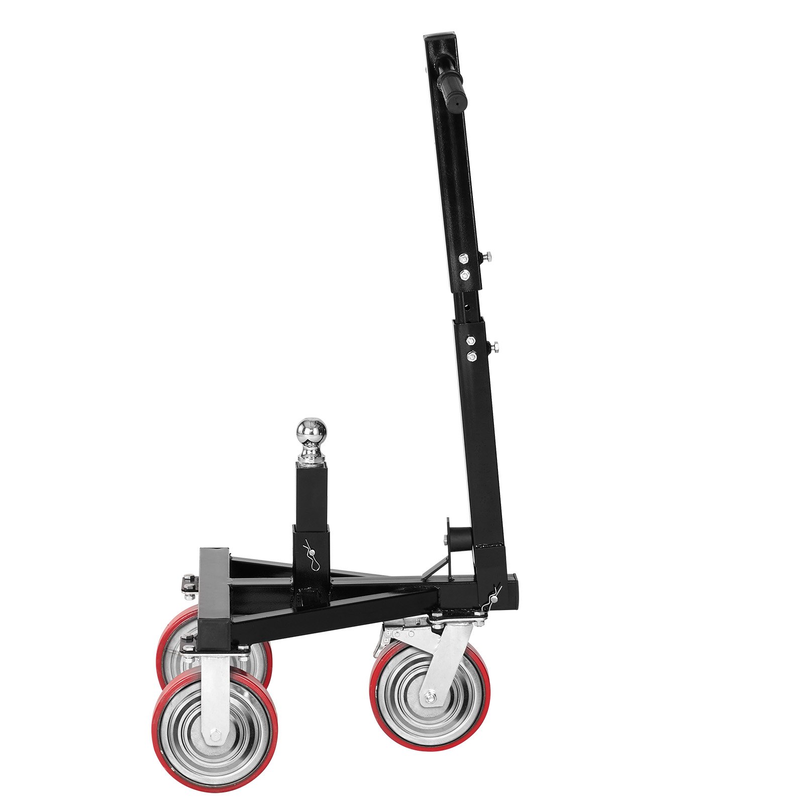 VEVOR Carrello per Rimorchio Regolabile in Altezza 460 a 560mm, con Sfera di Aggancio, Trasportatore Azionamento Manuale Elettrico, per Spostamento di Rimorchi per Camper, Capacità 1587 kg