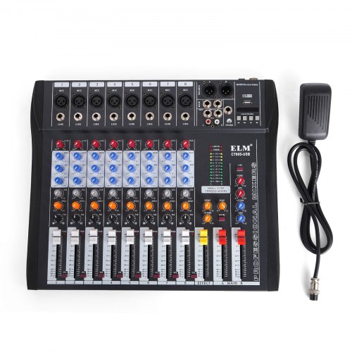 8-canale Mic Line Audio Sound Mixer Ultra Compact Optimized Webcast Good