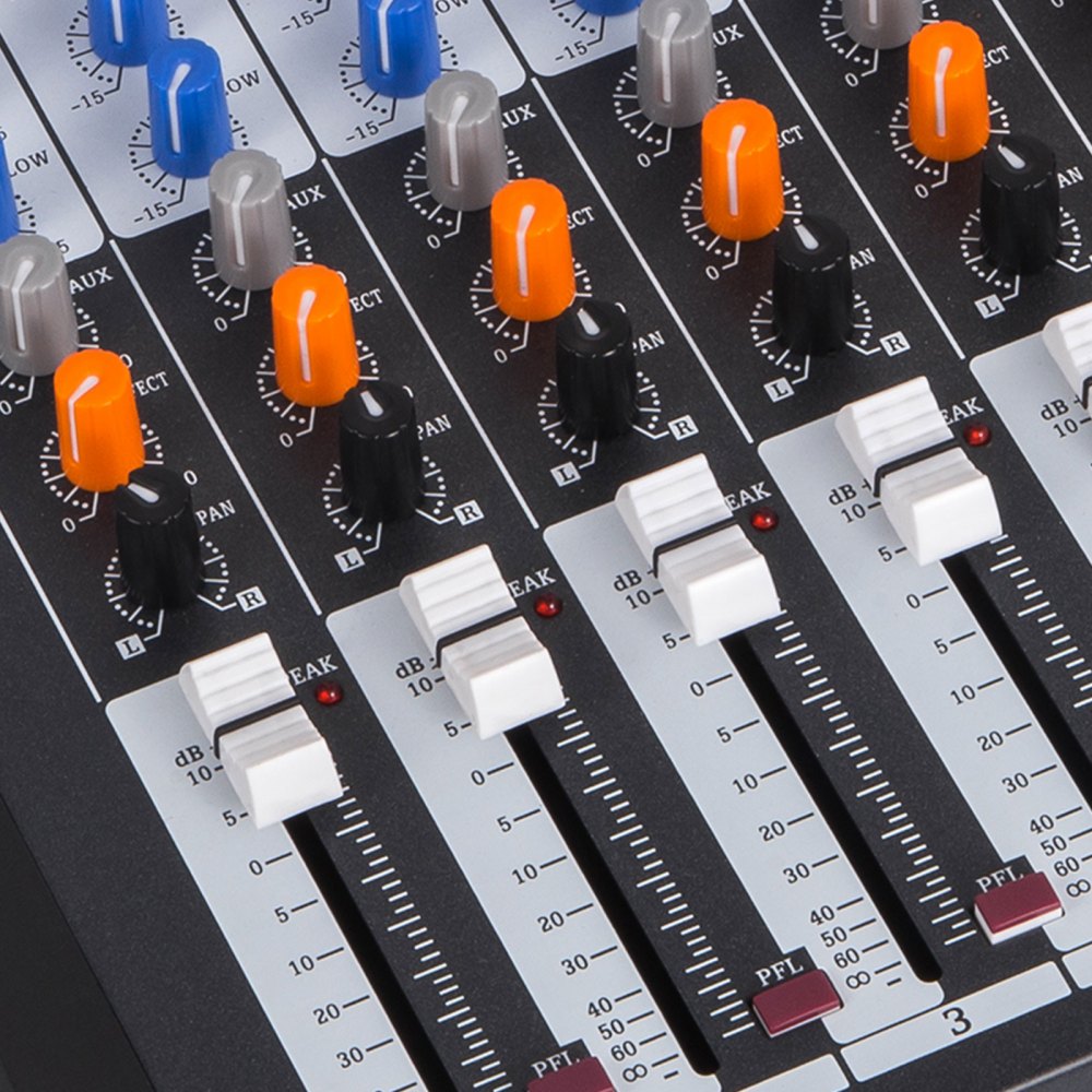 8-canale Mic Line Audio Sound Mixer Ultra Compact Optimized Webcast Good