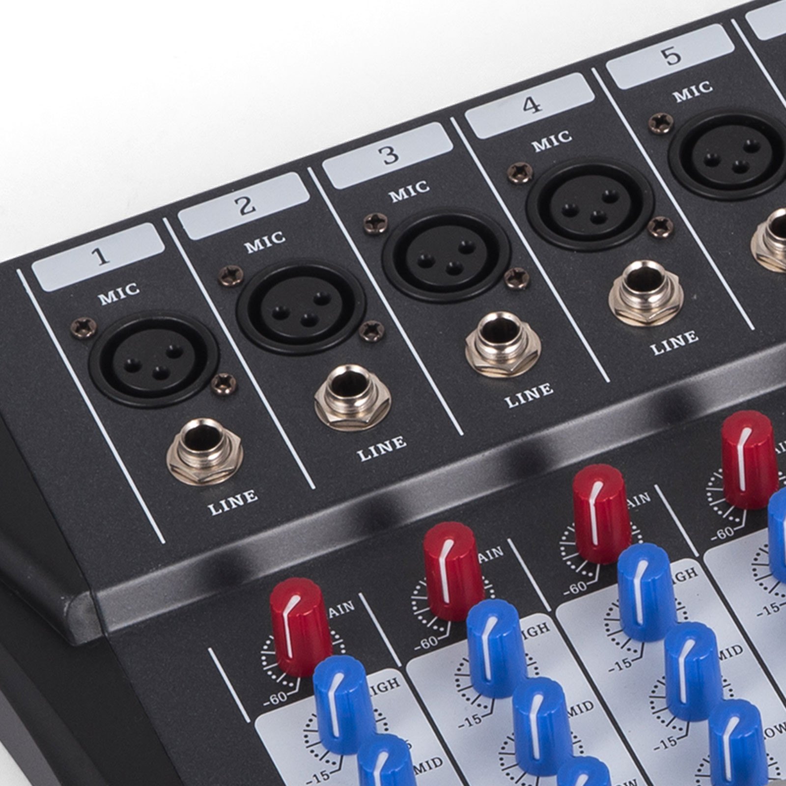 8-canale Mic Line Audio Sound Mixer Ultra Compact Optimized Webcast Good