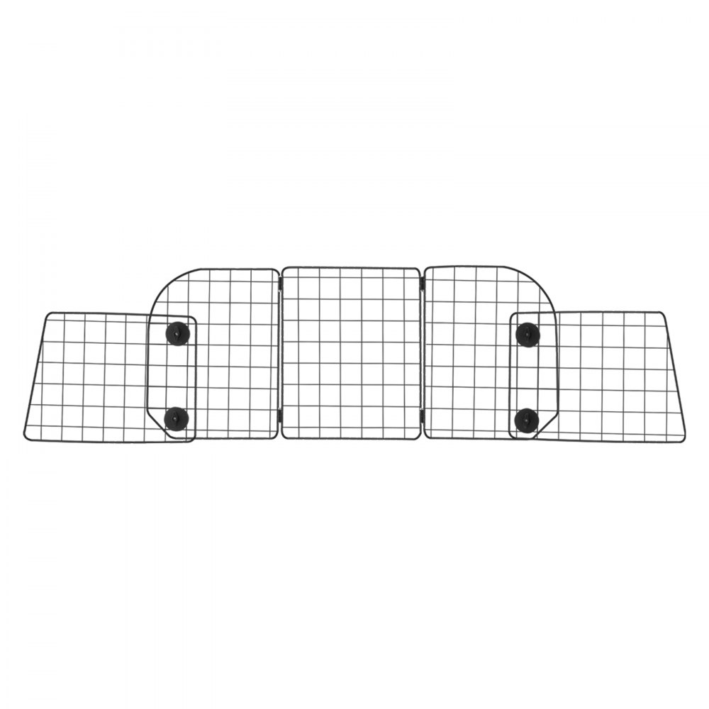 VEVOR Barriera Universale Regolabile per Animali Domestici per Auto, Camion e SUV, Divisorio per Cancello in Tubo Metallo Resistente, Tiene Animali Lontani dai Sedili, Nero 408-1565 mm