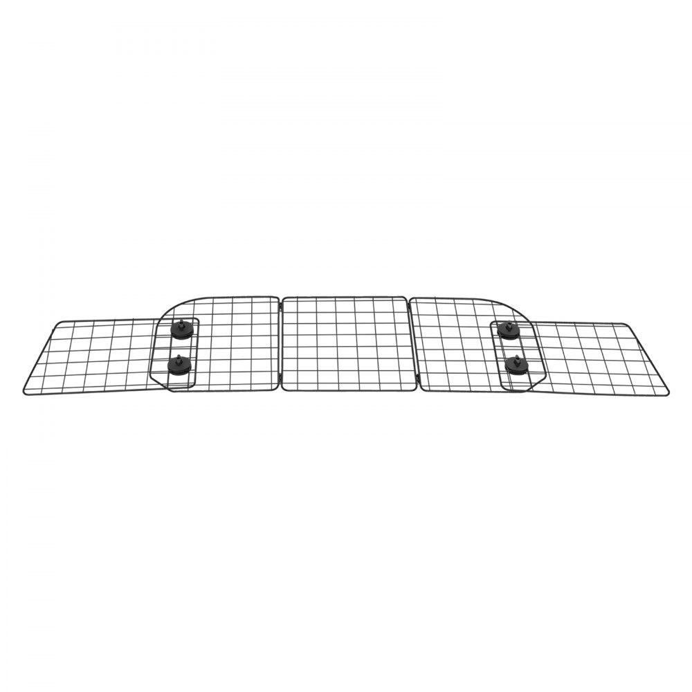 VEVOR Barriera Universale Regolabile per Animali Domestici per Auto, Camion e SUV, Divisorio per Cancello in Tubo Metallo Resistente, Tiene Animali Lontani dai Sedili, Nero 408-1565 mm