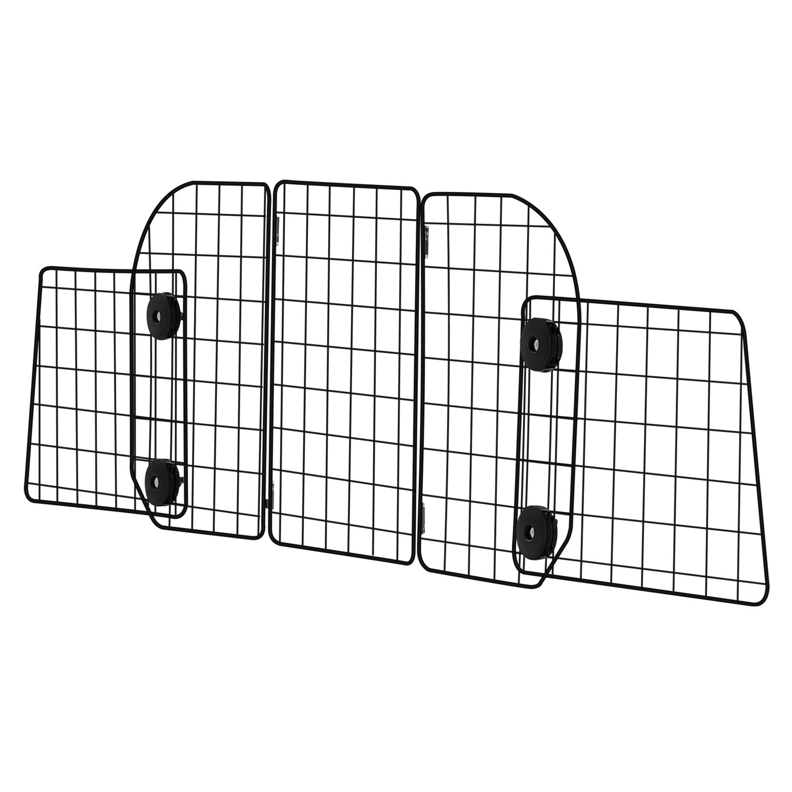 VEVOR Barriera Universale Regolabile per Animali Domestici per Auto, Camion e SUV, Divisorio per Cancello in Tubo Metallo Resistente, Tiene Animali Lontani dai Sedili, Nero 928 -1524 mm