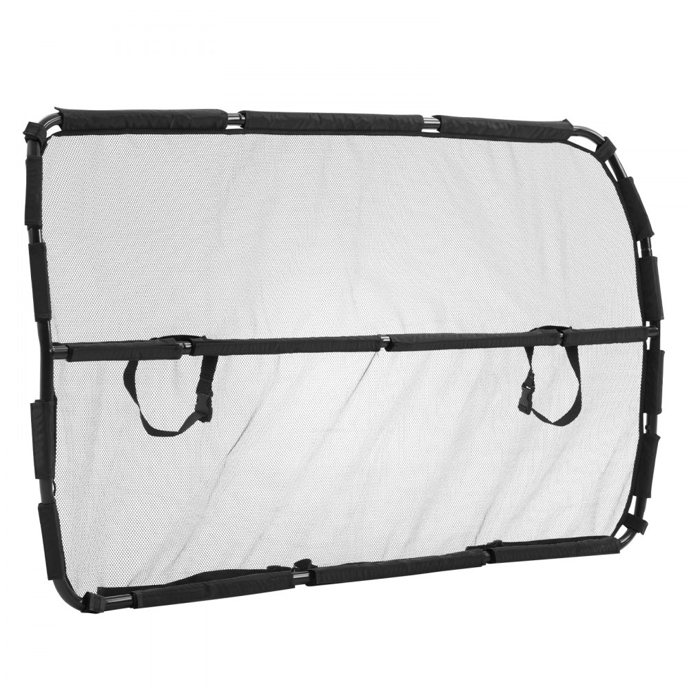 VEVOR Barriera per Auto per Cani Universale, Divisorio per Auto per Montaggio sul Sedile Anteriore da 1415 mm Barriera per Animali Domestici per Veicoli con Rete Trasparente, per Camion e SUV, Nero