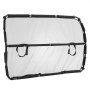 VEVOR Dog Car Barrier 1415 mm Partition Dog Guard for Mounting on Front Seats Car Protection Barrier Pet Barrier with Mesh Fabric, Universally Fitted Car Barrier for SUVs, Trucks, and Vehicles, Black