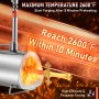 VEVOR Bruciatori Gas Forgia a Gas Propano per Fabbro Bruciatore Triplo Temperatura Max 1426°C
