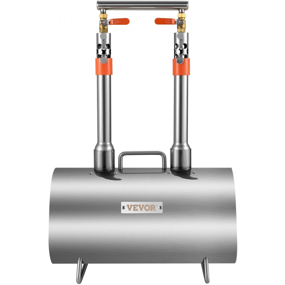 VEVOR Bruciatori Gas Forgia a Gas Propano Doppio Bruciatore Forma Ovale per Coltelli Utensili da Garage Officina Forgia a Gas Propano 2 Bruciatori Portabile Forgia