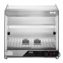VEVOR Espositore Scaldavivande Commerciale 2 Ripiani 850 W con Vetro Temperato e Riscaldamento a Vapore, Controllo Temperatura da 30℃ a 85℃, Capacità 111 L per Hamburger, Pizza, Pane, Pollo fritto
