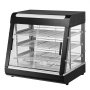 VEVOR 3-Tier Commercial Food Warmer, 1200W Food Warmer with Light, Adjustable Shelf and Temperature Display, 30℃ - 85℃ Steam Heating, 111L Capacity for Hamburgers, Pizza, Bread, Roast Chicken