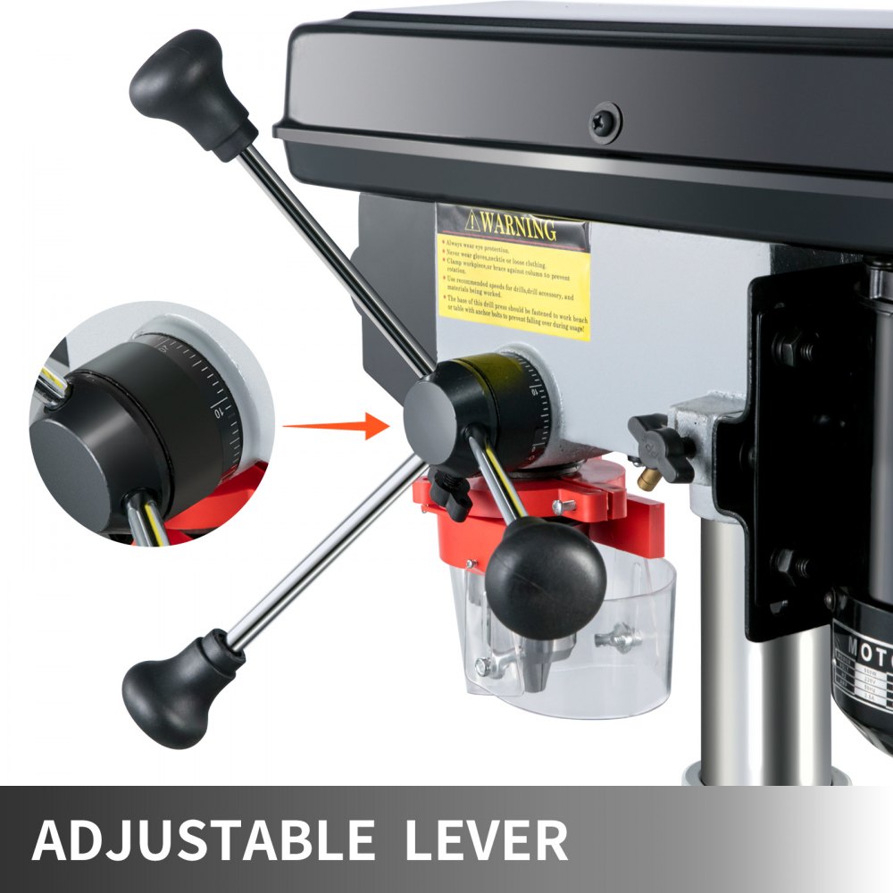 Trapano A Colonna Da 3/4'' 20mm 750w Morsa Da Banco Leva Con Scala Regolabile