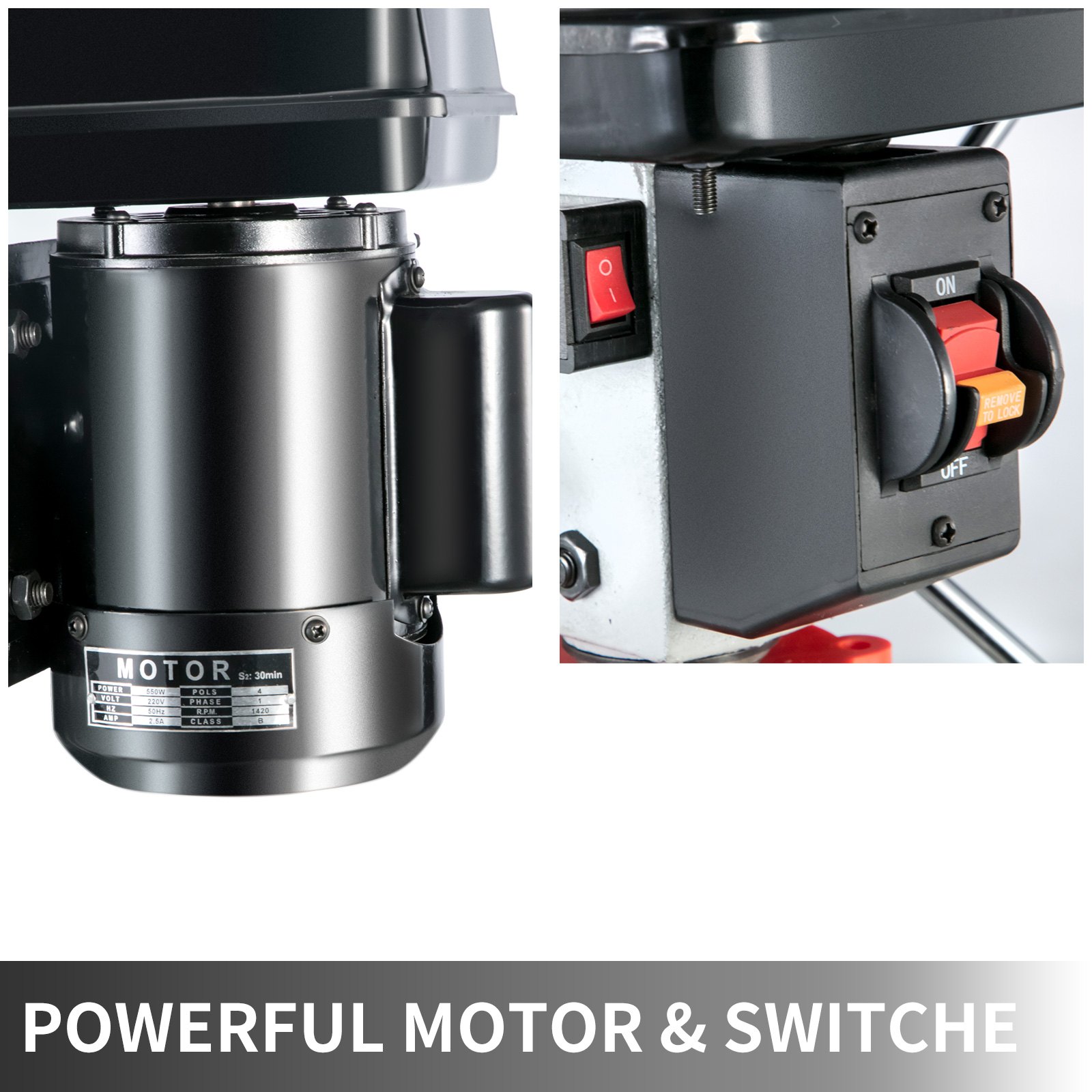 Trapano A Colonna Da 3/4'' 20mm 750w Morsa Da Banco Leva Con Scala Regolabile