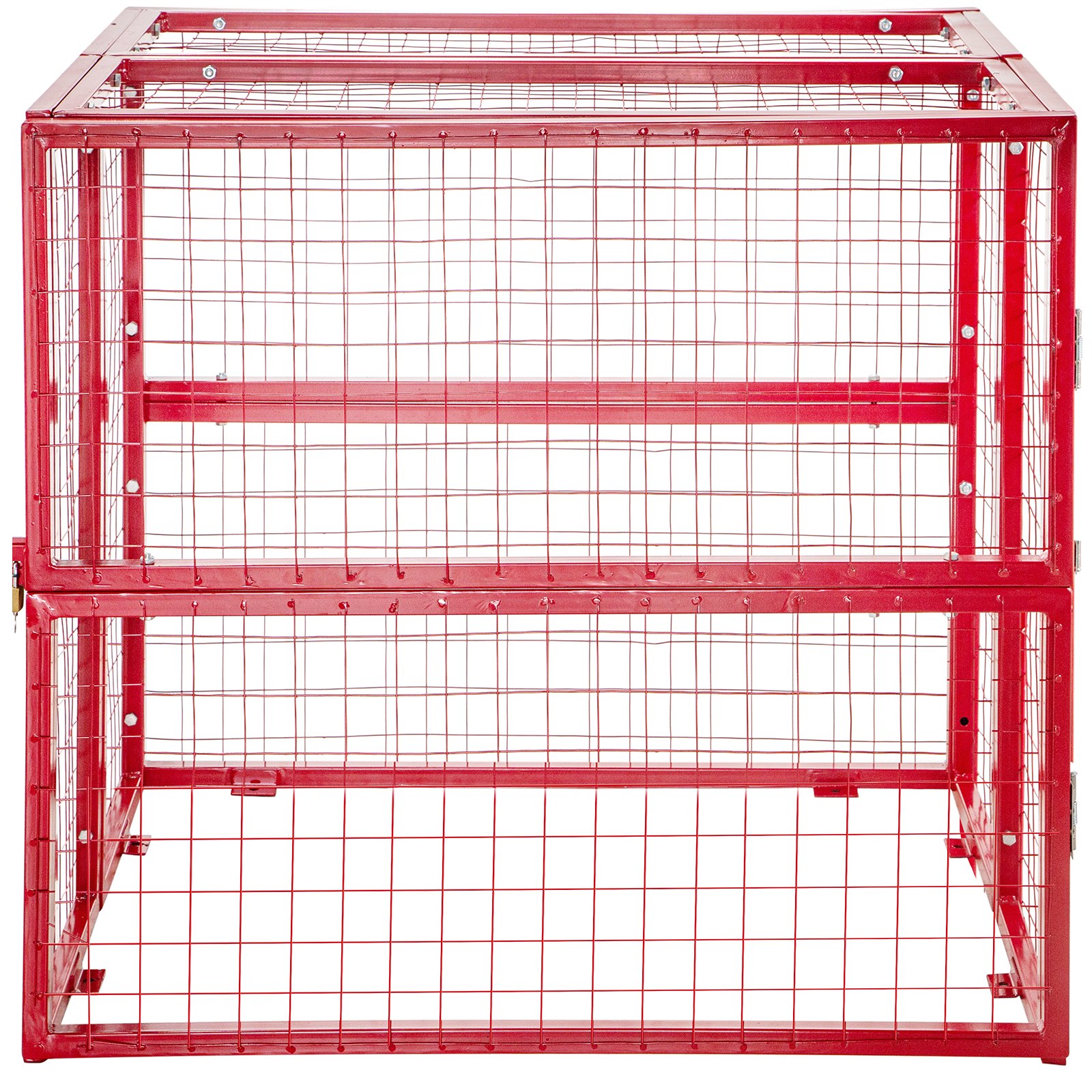 Vevor Gabbia Di Stoccaggio Verticale 6 X19kg Gabbie Del Gas Dei Cilindri Rossa