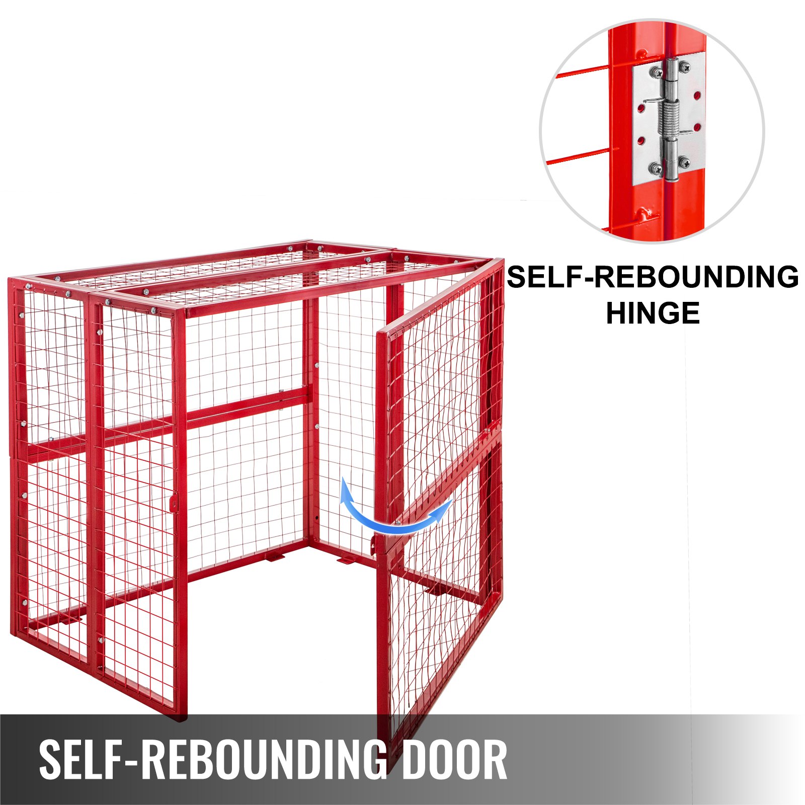 Vevor Gabbia Di Stoccaggio Verticale 6 X19kg Gabbie Del Gas Dei Cilindri Rossa