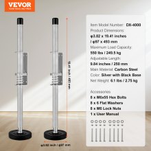 VEVOR Livellatore per Scale in Acciaio 249,5 kg Strumento Livellamento 493 mm