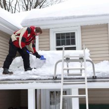 VEVOR Stabilizzatore per Scale Gancio per Tetto in Acciaio per Impieghi Gravosi