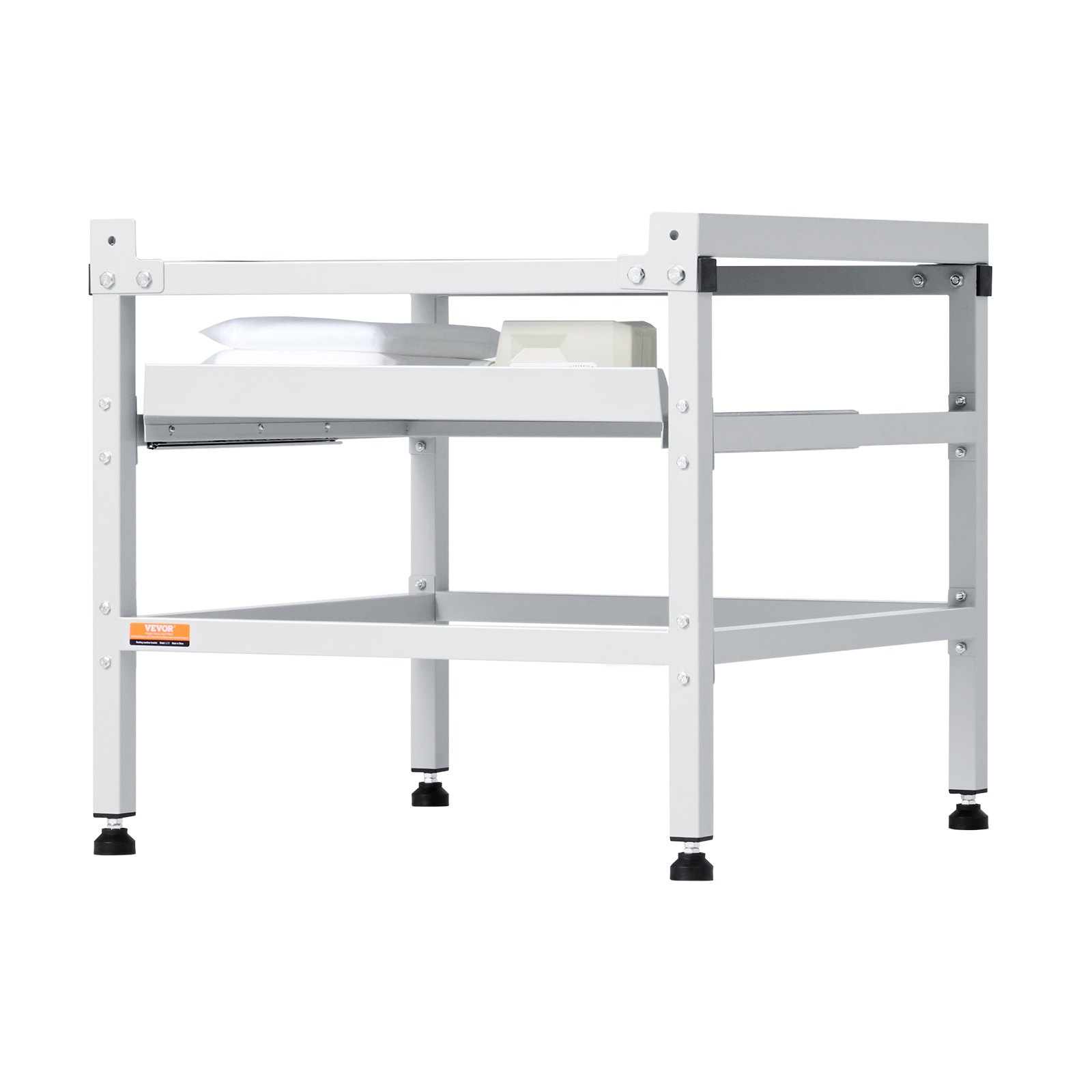 VEVOR Supporto Base per Lavatrice Piedistallo per Lavatrice Asciugatrice 640 x 635 x 615 mm Capacità Carico max. 136 kg, Base del Piedistallo per Lavatrice Asciugatrice con Vassoio per Sollevamento