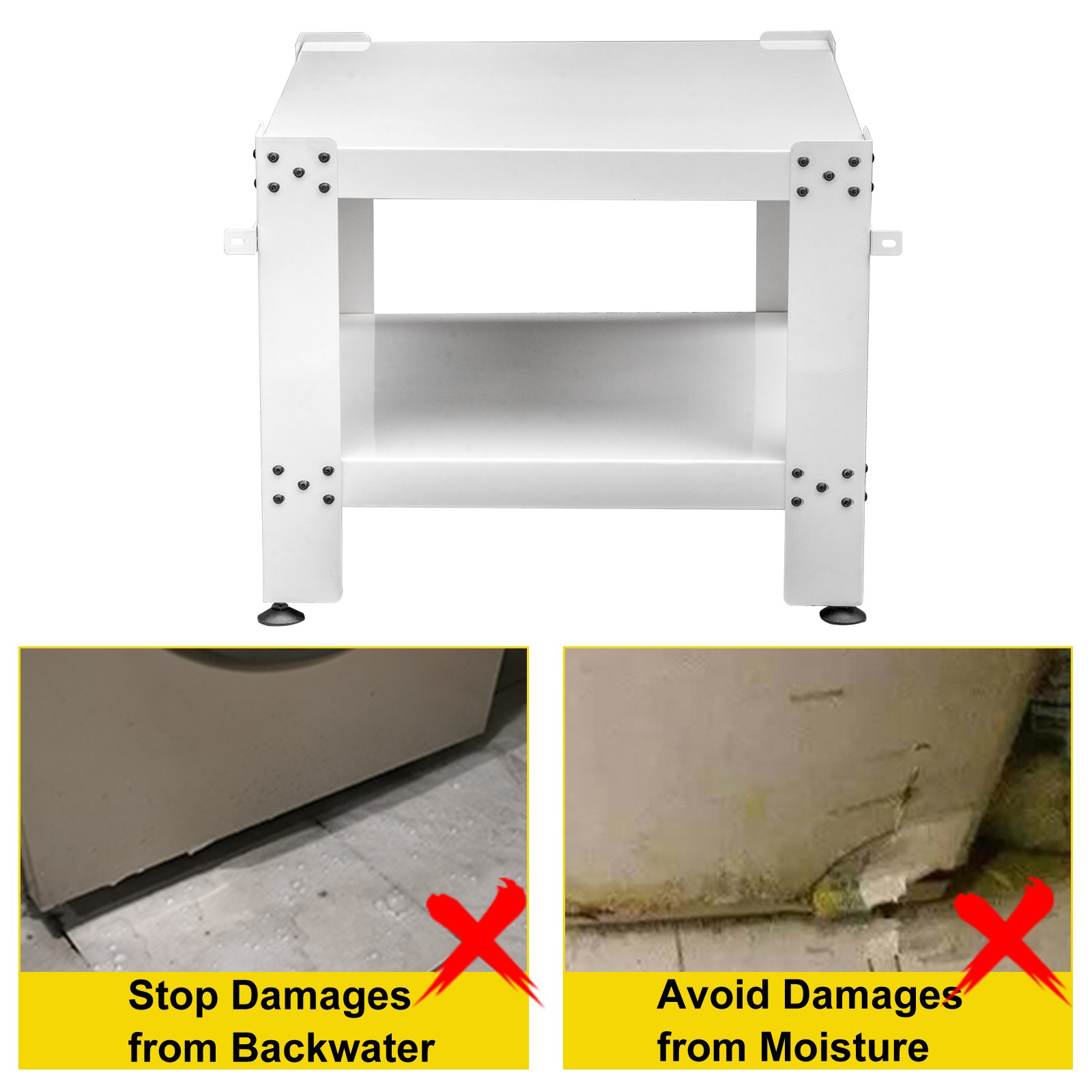 Vevor Stand Piedistallo Di Macchina Lavaggio Asciugatrice In Ferro Altezza 50 Cm