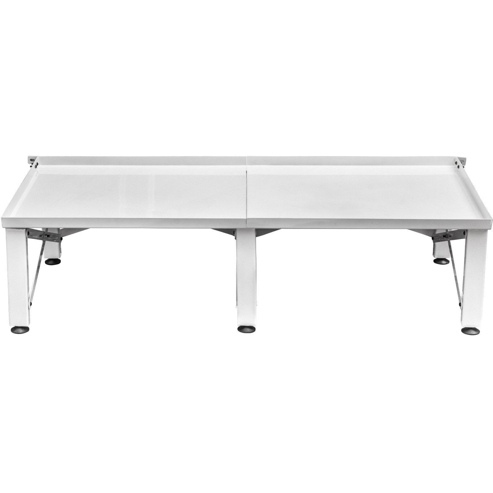 VEVOR Lavatrice Standard Telaio Alzatina da 124x55x30cm a 2 Posti, Capacità di Carico 150kg Piedistallo per Lavatrice e Asciugatrice in Ferro, Base per Lavatrice Mobile a Piedistallo per Frigorifero