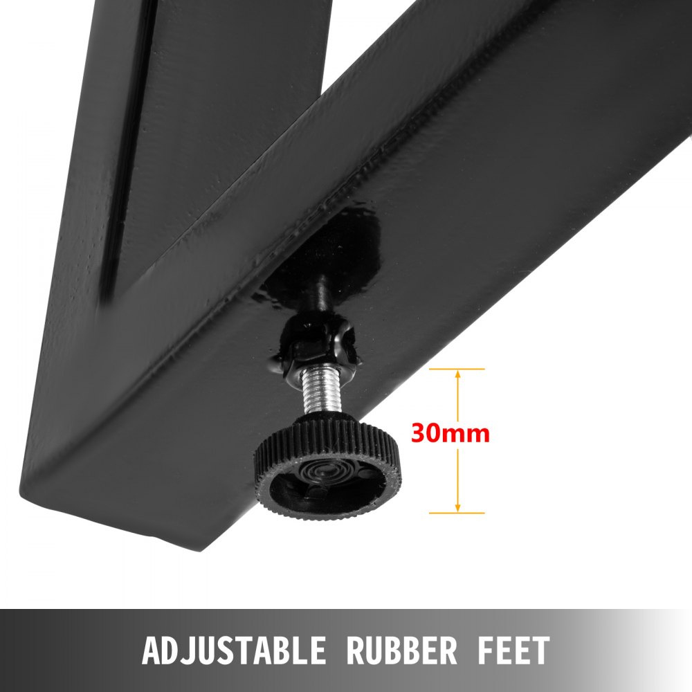 2pz Gambe Da Tavolo Supporto Per Tavolo Altezza 71x71 Cm Figura Figura-t In Nero