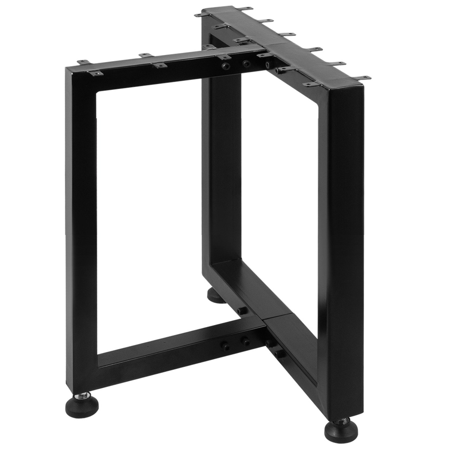 2pz Gambe Da Tavolo Supporto Per Tavolo Altezza 71x71 Cm Figura Figura-t In Nero