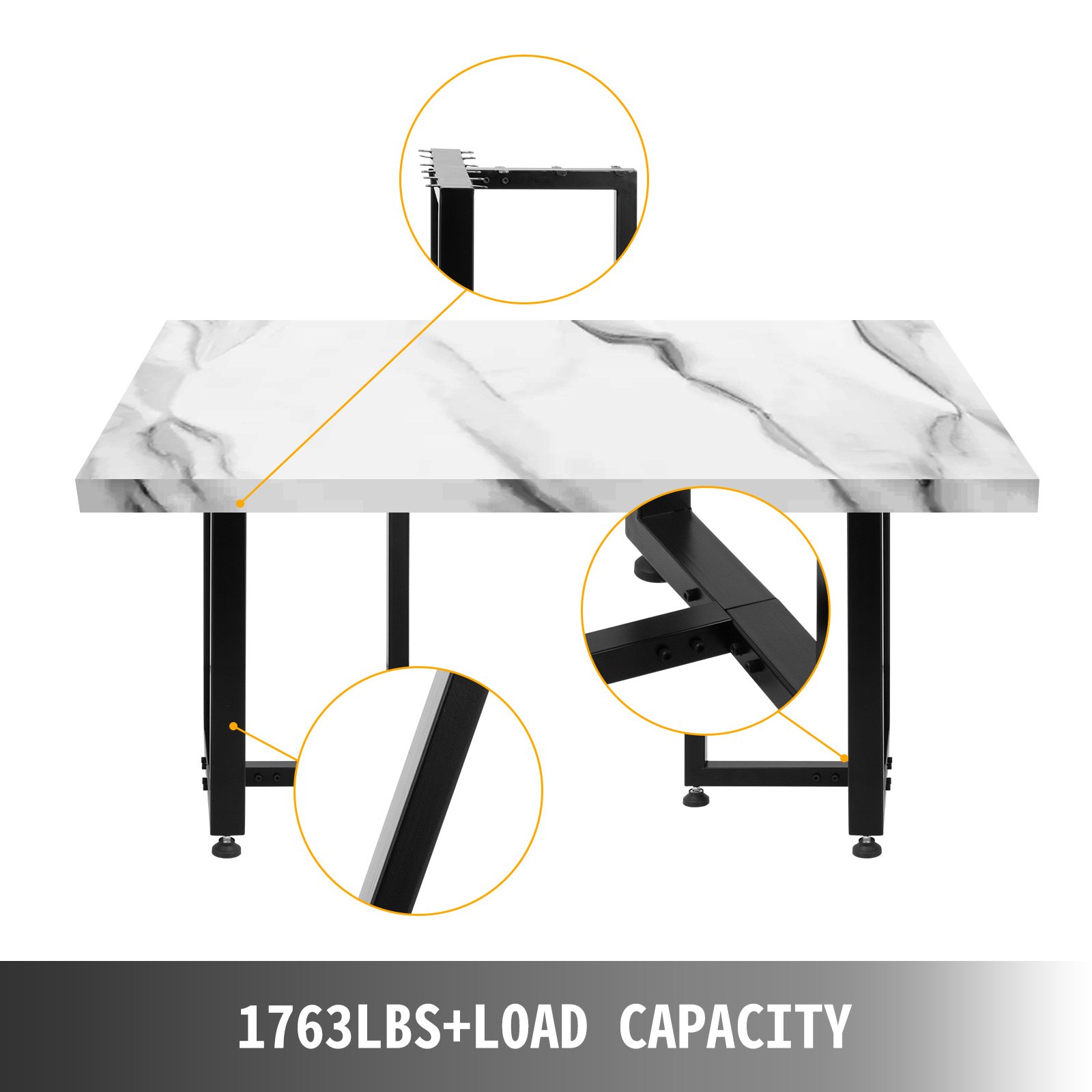 2pz Gambe Da Tavolo Supporto Per Tavolo Altezza 71x71 Cm Figura Figura-t In Nero