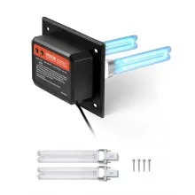 VEVOR Purificatore d'Aria HVAC per Tutta la Casa, Luce UV UVC nel Condotto per Aria Condizionata, Depuratore d'Aria con 2 Lampadine di Ricambio, Luci UV HVAC per Sistemi AC, 18 W 175 x 126 x 217 mm