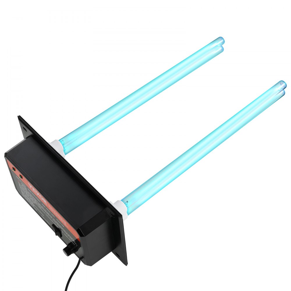 VEVOR Purificatore d'Aria HVAC per Tutta la Casa, Luce UV UVC nel Condotto per Aria Condizionata, Depuratore d'Aria con 2 Lampadine di Ricambio, Luci UV HVAC per Sistemi AC, 72 W 258 x 156 x 498 mm