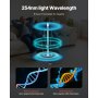 VEVOR Purificatore d'Aria HVAC per Tutta la Casa, Luce UV UVC nel Condotto per Aria Condizionata, Depuratore d'Aria con 1 Lampadina di Ricambio, Luci UV HVAC per Sistemi AC, 18 W 80 x 56 x 435 mm