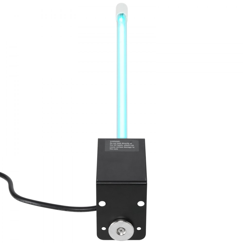 VEVOR Purificatore d'Aria HVAC per Tutta la Casa, Luce UV UVC nel Condotto per Aria Condizionata, Depuratore d'Aria con 1 Lampadina di Ricambio, Luci UV HVAC per Sistemi AC, 25 W 80 x 56 x 515 mm