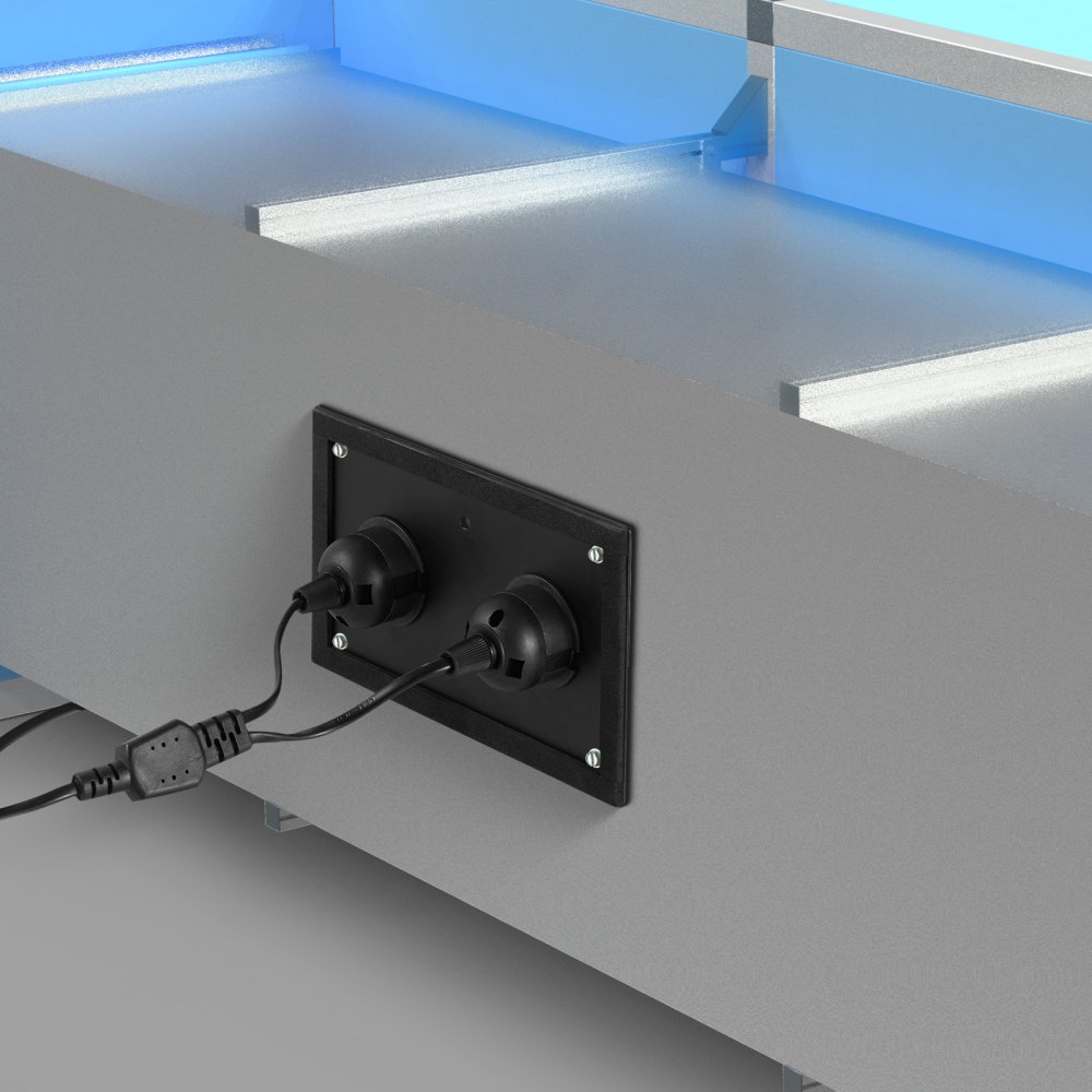 VEVOR Purificatore d'Aria HVAC per Tutta la Casa, Luce UV UVC nel Condotto per Aria Condizionata, Depuratore d'Aria con 2 Lampadine di Ricambio, Luci UV HVAC per Sistemi AC, 50 W 180 x 110 x 250 mm