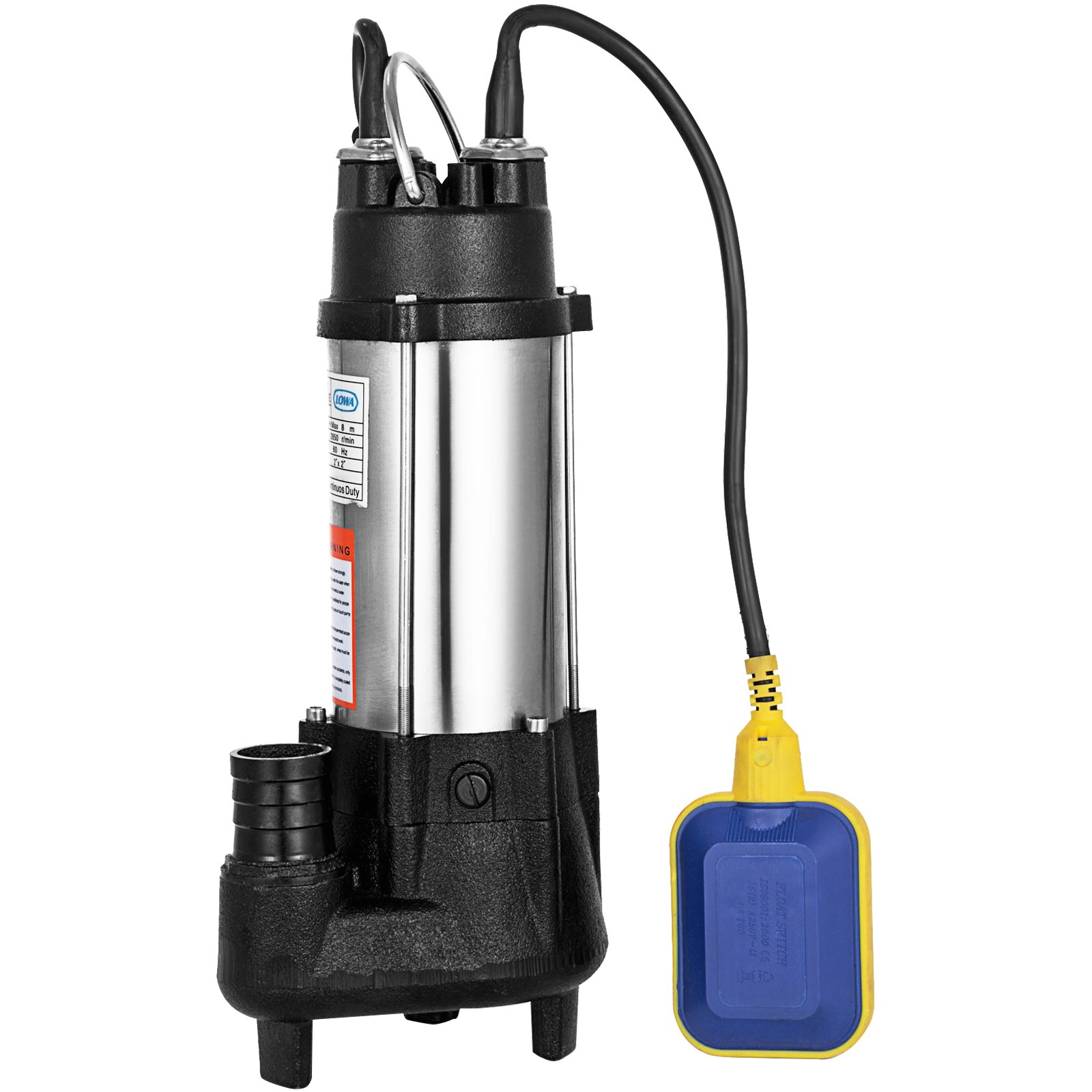 26' Pompa Sommersa Per Acqua Luride Elettropompa 3200 Gph 1/2 Hp 220v In Acciaio