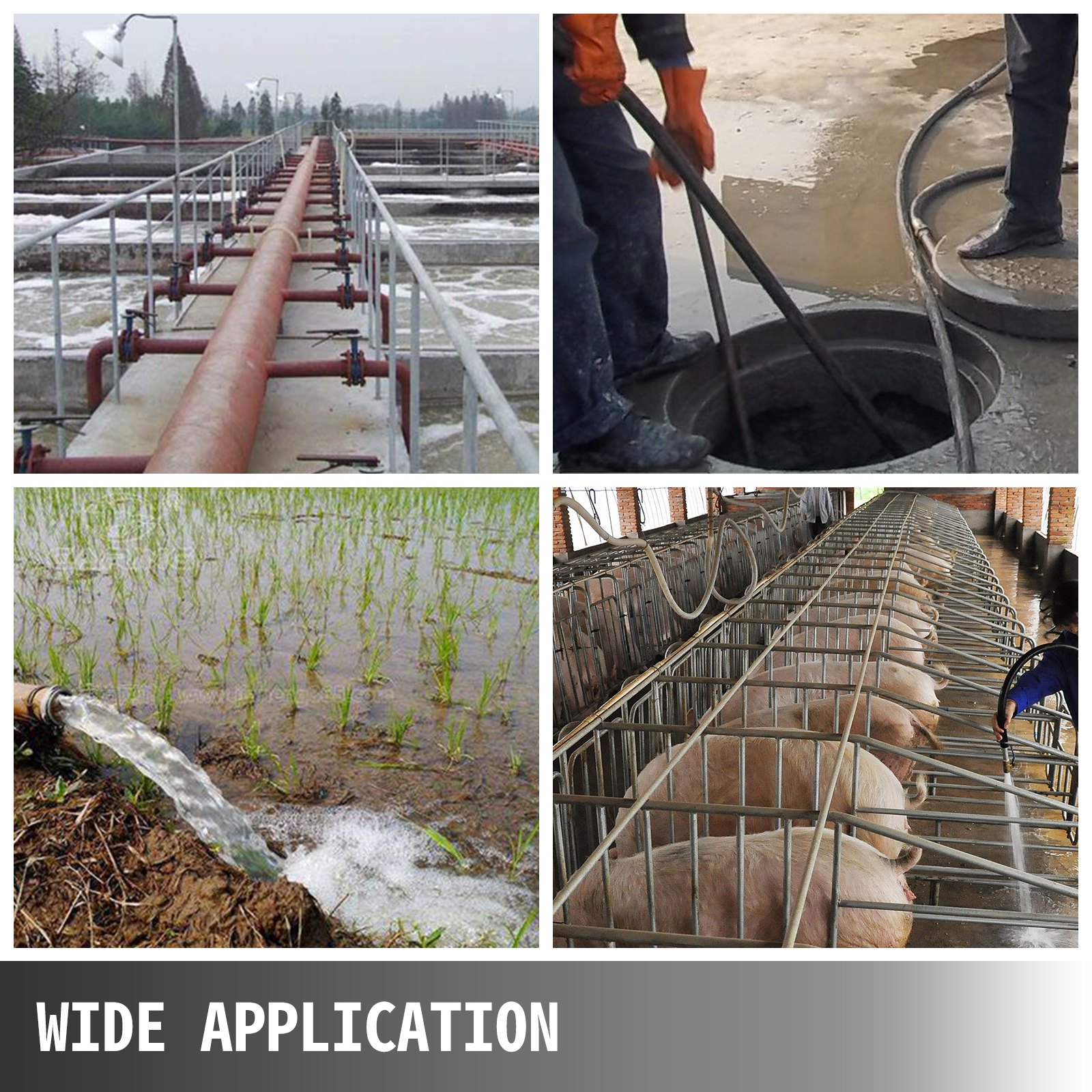 26' Pompa Sommersa Per Acqua Luride Elettropompa 3200 Gph 1/2 Hp 220v In Acciaio