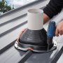 VEVOR Guarnizione per Tubo del Tetto Diametro Esterno 150-280 mm, Flessibile EDPM Tubo Lampeggiante Alta Temperatura -55℃-100℃, Base Metallica Rotonda, per Camini Stufe a Legna Tubi di Sfiato Esterni